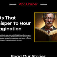 Plotwhisper - website for collection of short stories