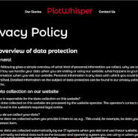 Plotwhisper - website for collection of short stories