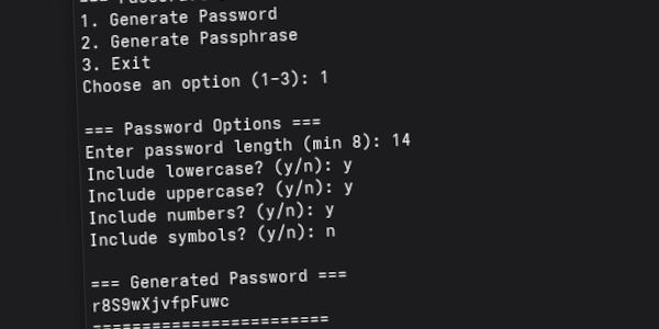 Passcraft: Password and Passphrase Generator